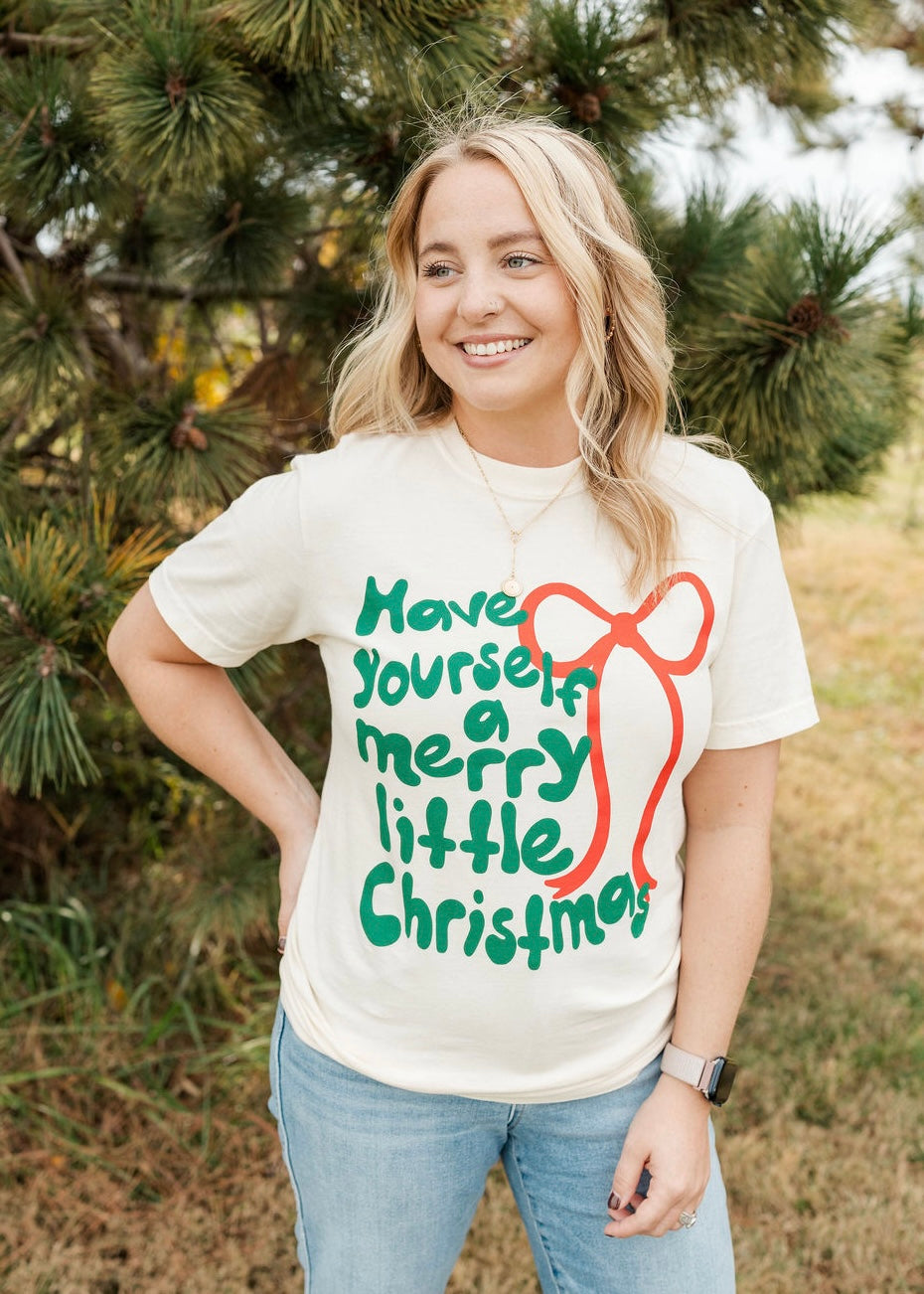 Merry Christmas Bow Graphic