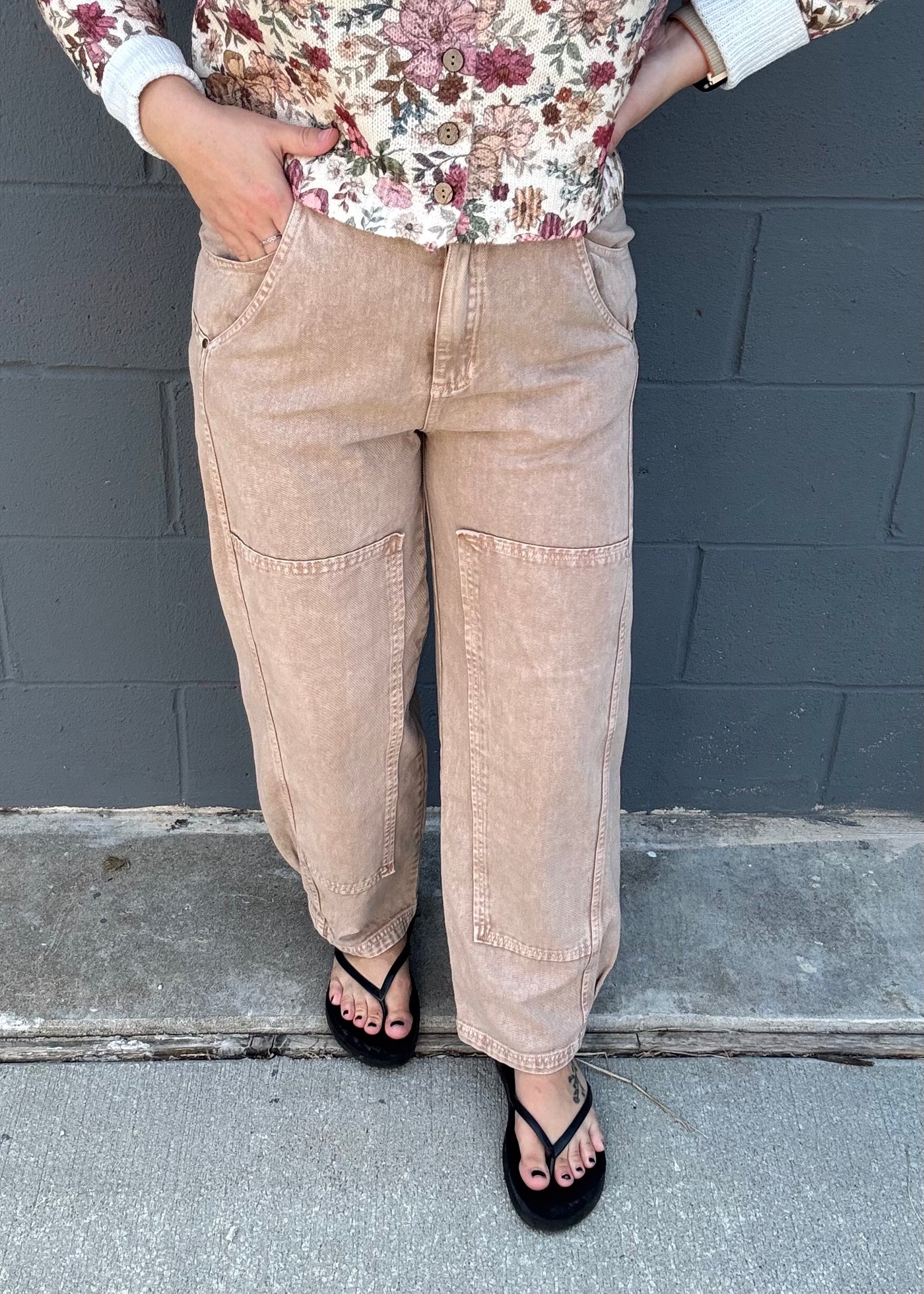 Living Life Barrel Jeans