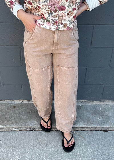 Living Life Barrel Jeans