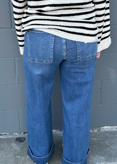 Made Me Realize Vervet Wide Leg Denim