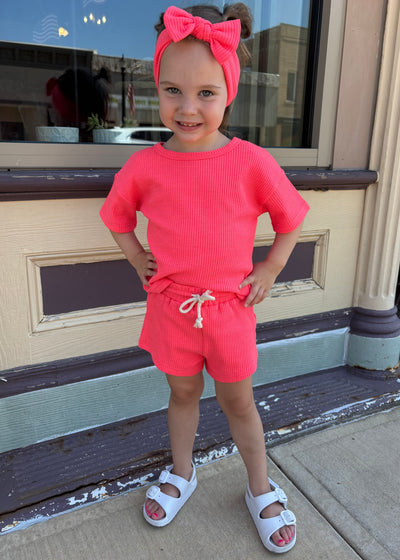 Hot Pink Top & Bottom Set- KIDS