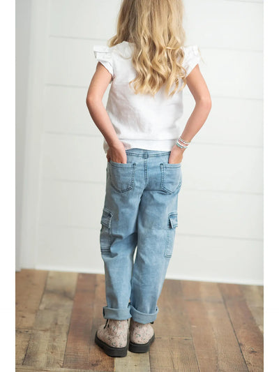 Denim Cargo Pants- KIDS