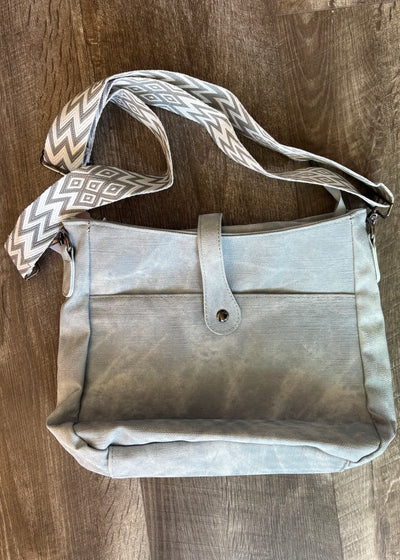 Blue Grey Crossbody