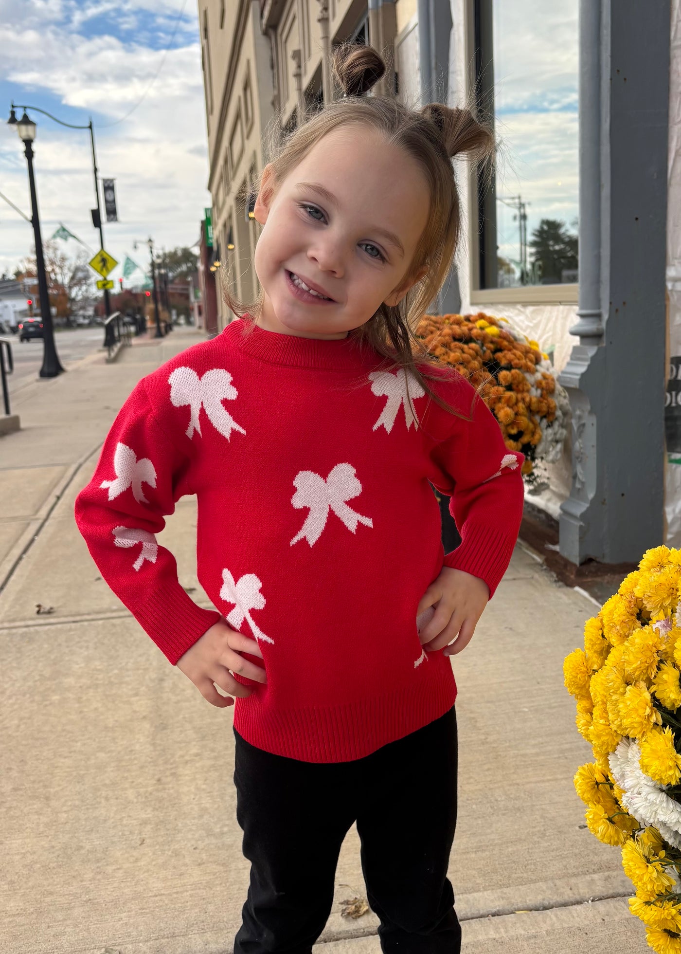 Red Bow Sweater- KIDS
