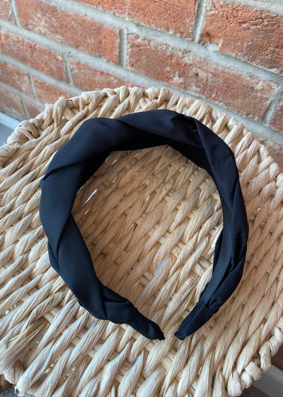 Braided Headband- Black