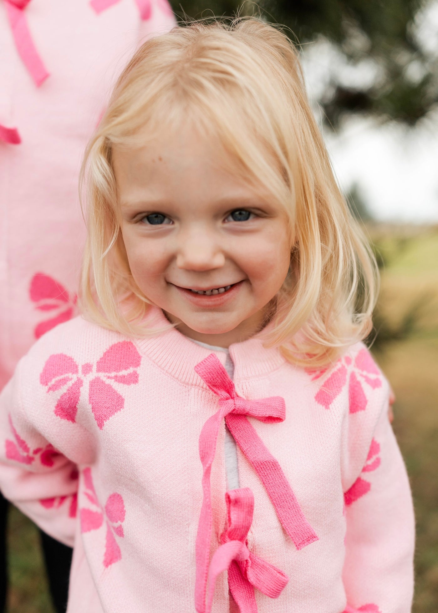 Pink Bow Cardigan- KIDS