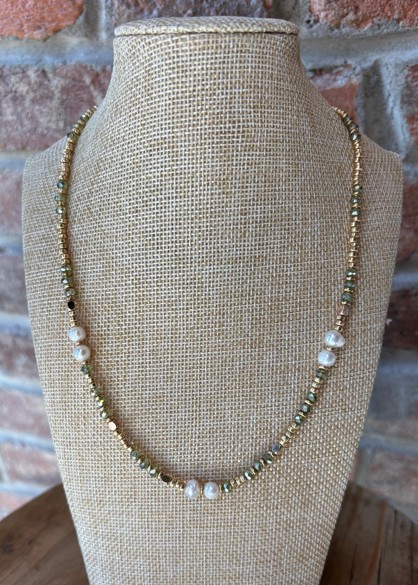 Gold Beaded Necklace