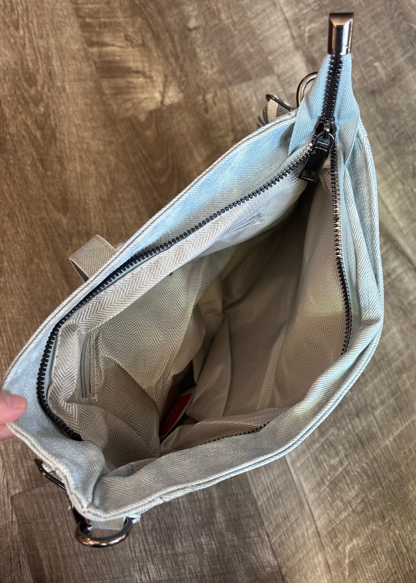 Blue Grey Crossbody