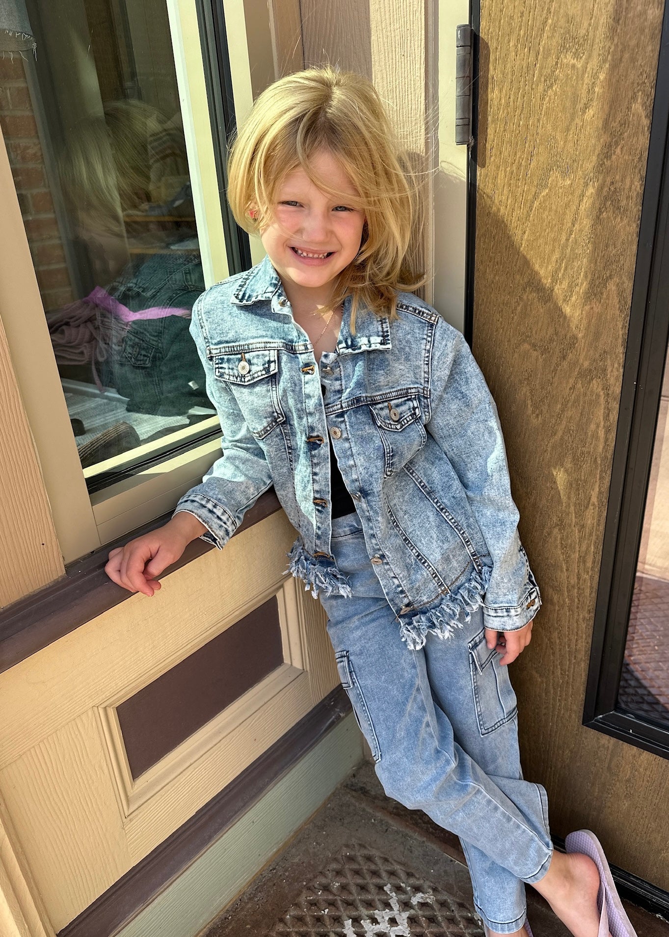 Distressed Denim Jacket- KIDS