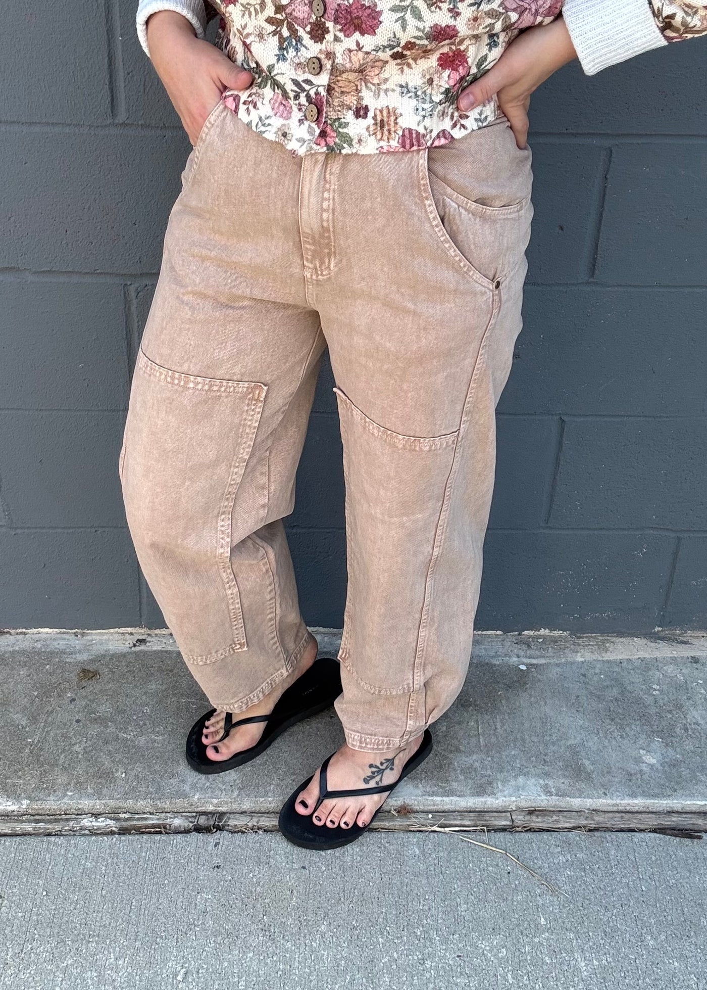Living Life Barrel Jeans