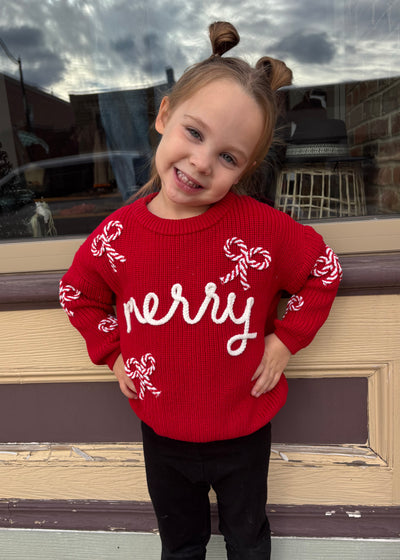 Red Merry Sweater- KIDS