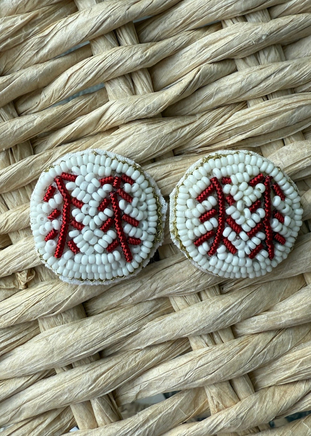 Baseball Stud Earrings