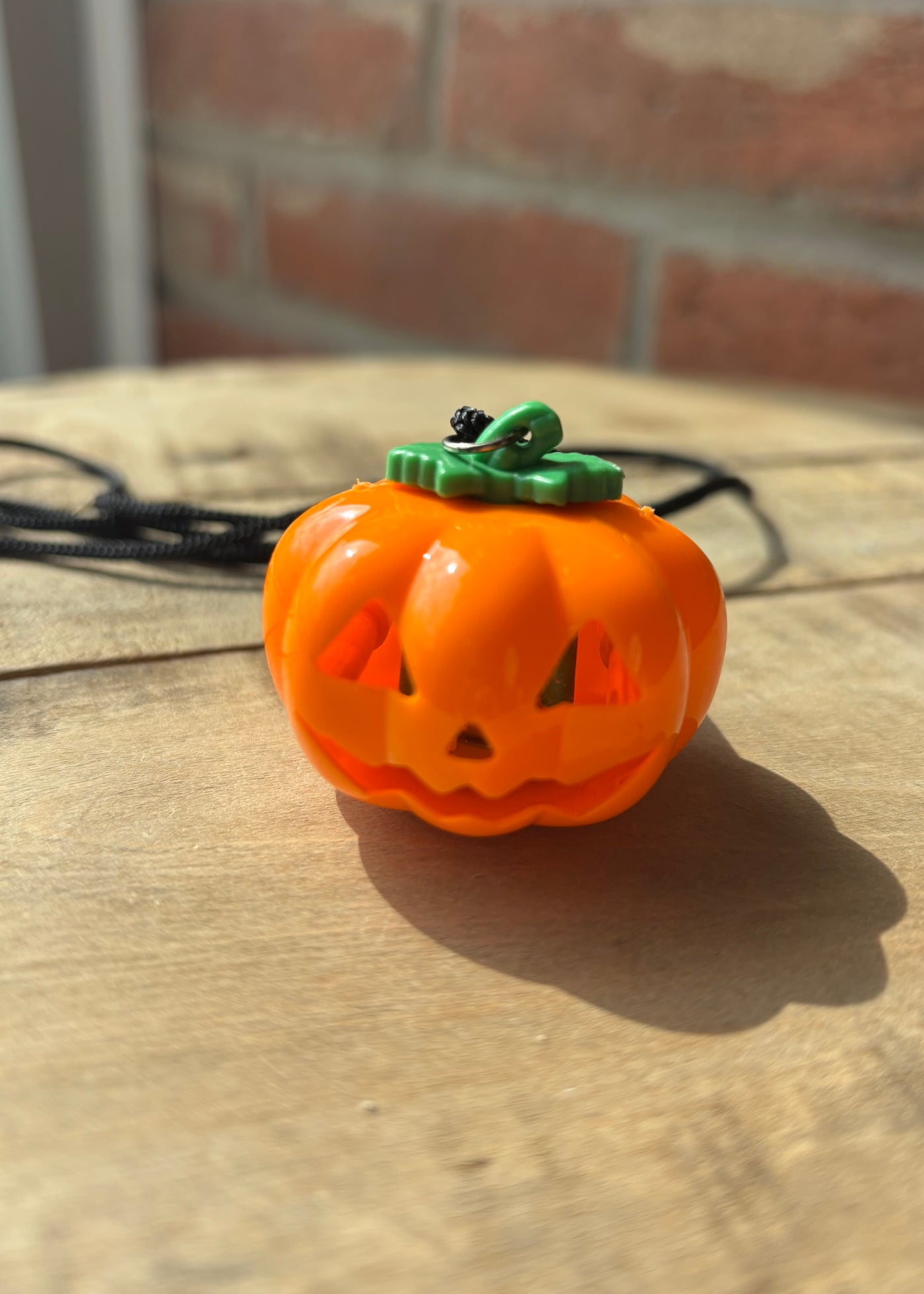 Halloween Pumpkin Light Up Necklace