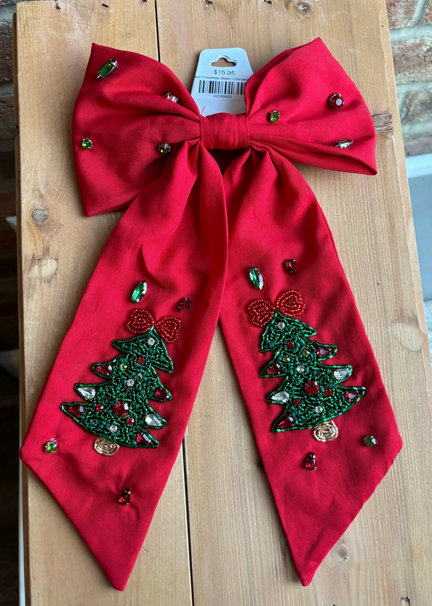 Beaded Christmas Bows