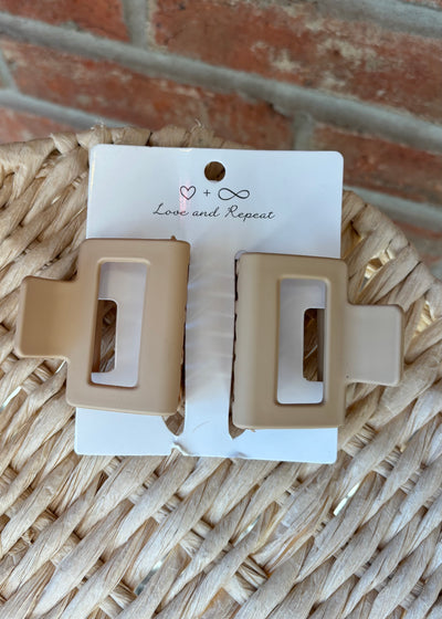 Matte Rectangle Clip Set