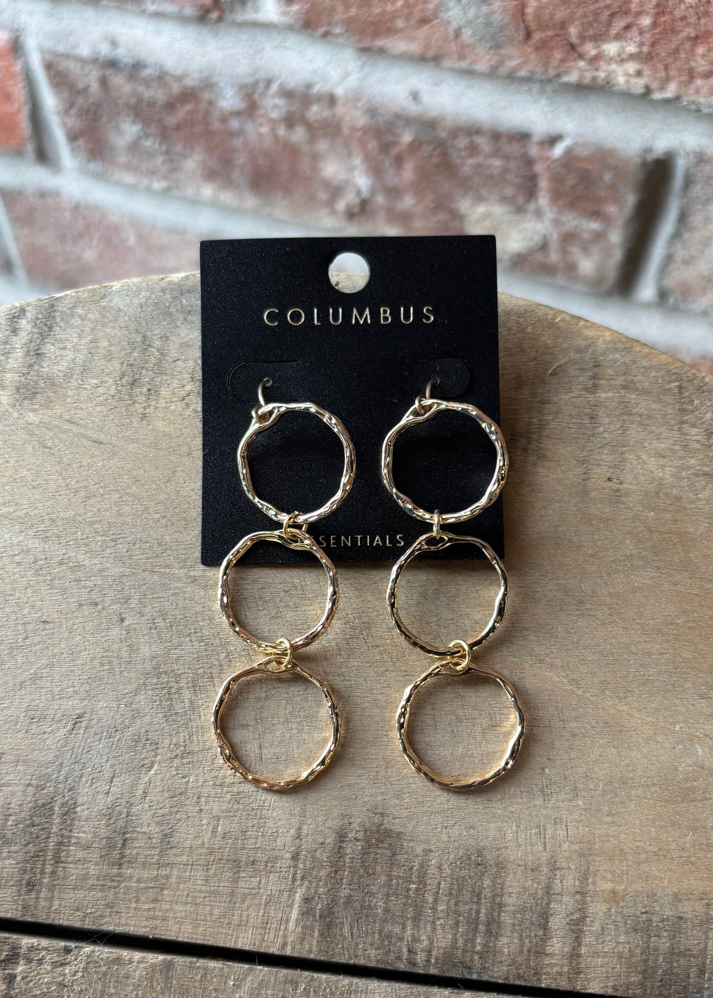 Triple Hoop Dangle Earrings