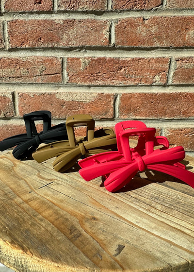 Jumbo Ribbon Claw Clips