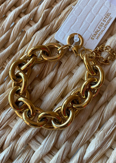 Chunky Gold Chain Bracelet