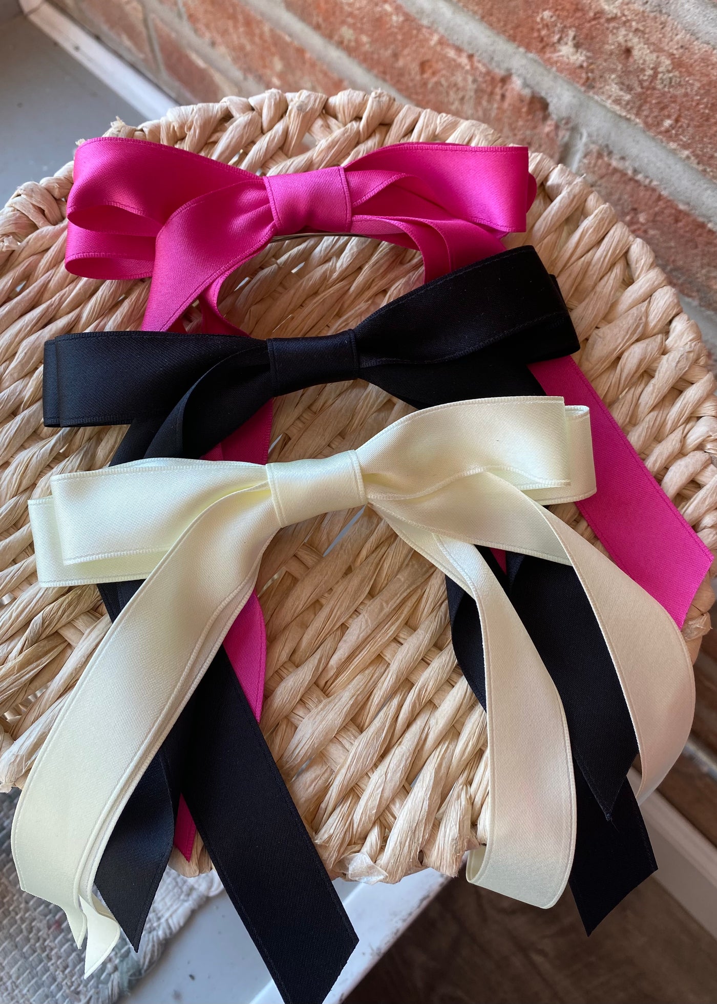 Ivory Double Hair Bow