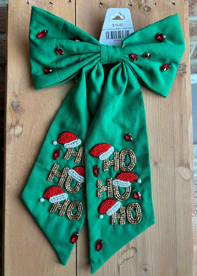 Beaded Christmas Bows
