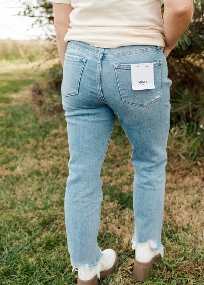 Light Wash Straight Crop Vervet Denim