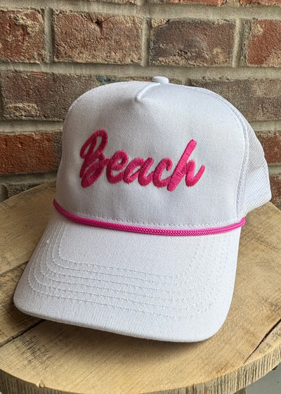 Beach Cursive Trucker Cap