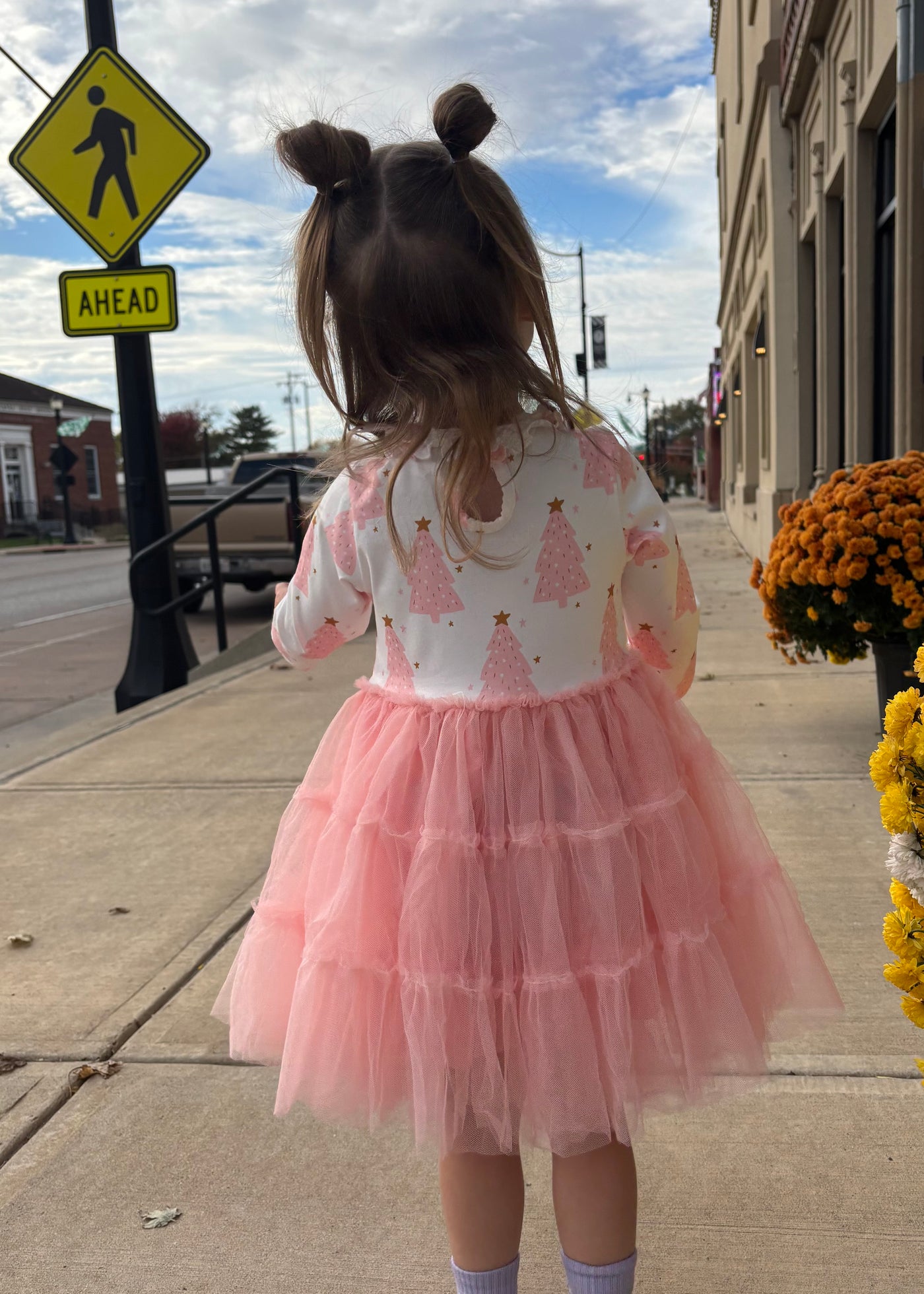 Pink Tree Dress- KIDS
