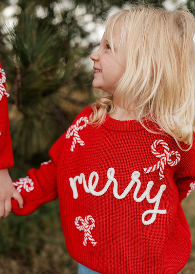Red Merry Sweater- KIDS