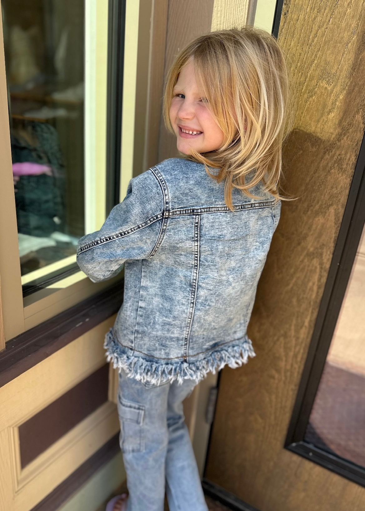 Distressed Denim Jacket- KIDS