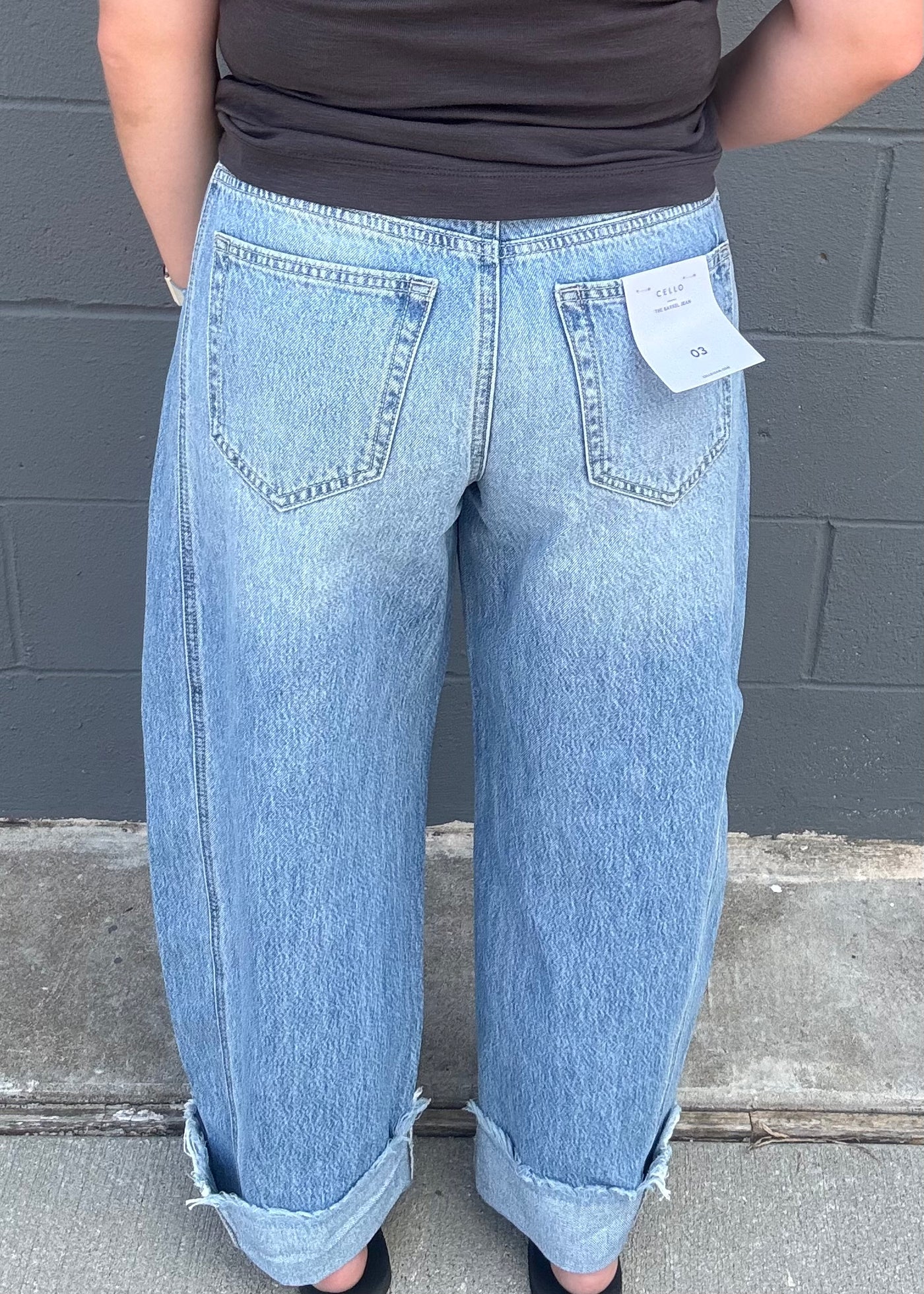 Take it All In Barrel Leg Jeans