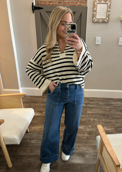 Made Me Realize Vervet Wide Leg Denim
