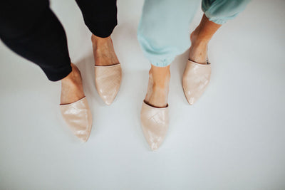 Basket Weave Mules