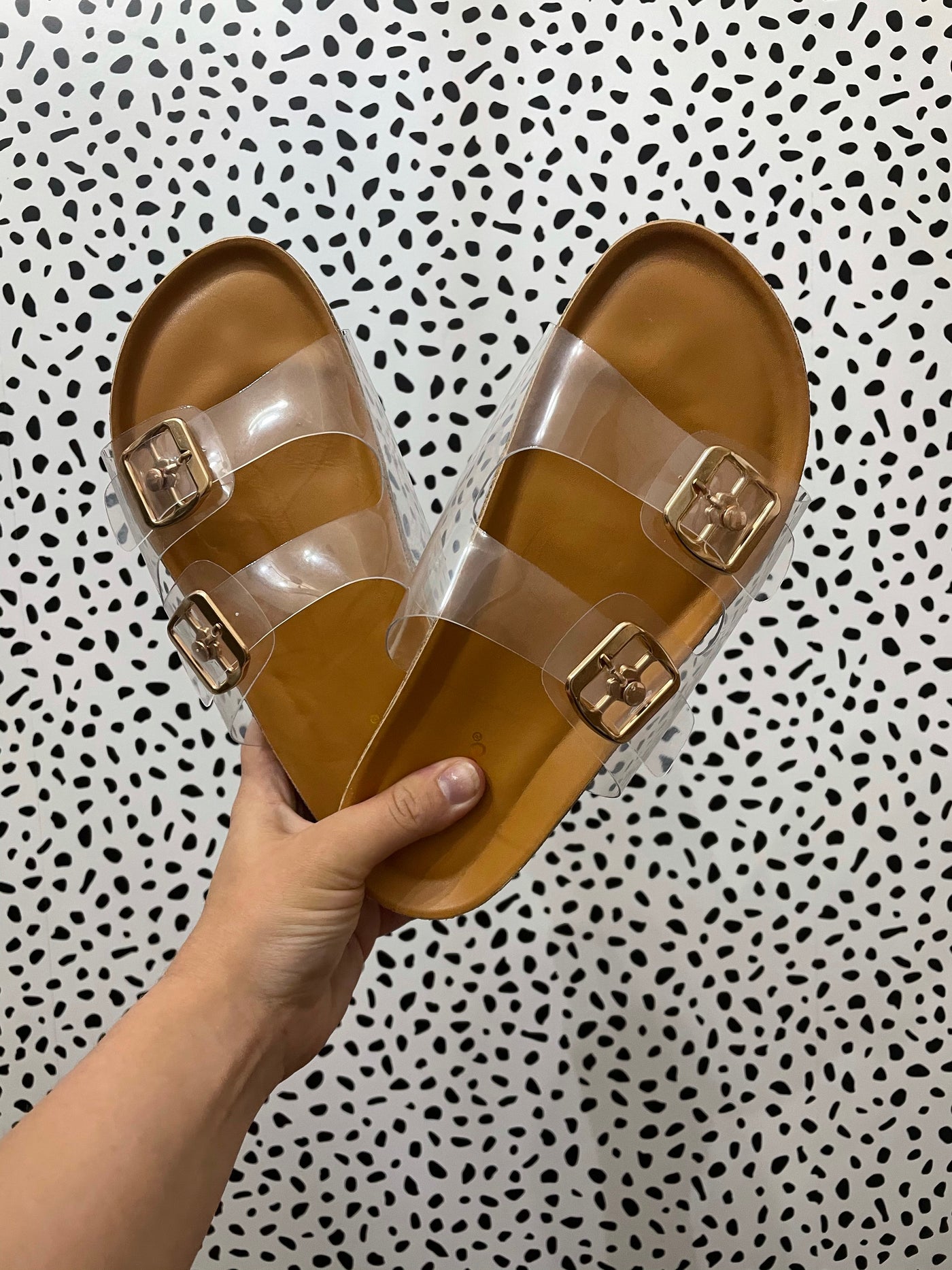 Clear Buckle Sandals
