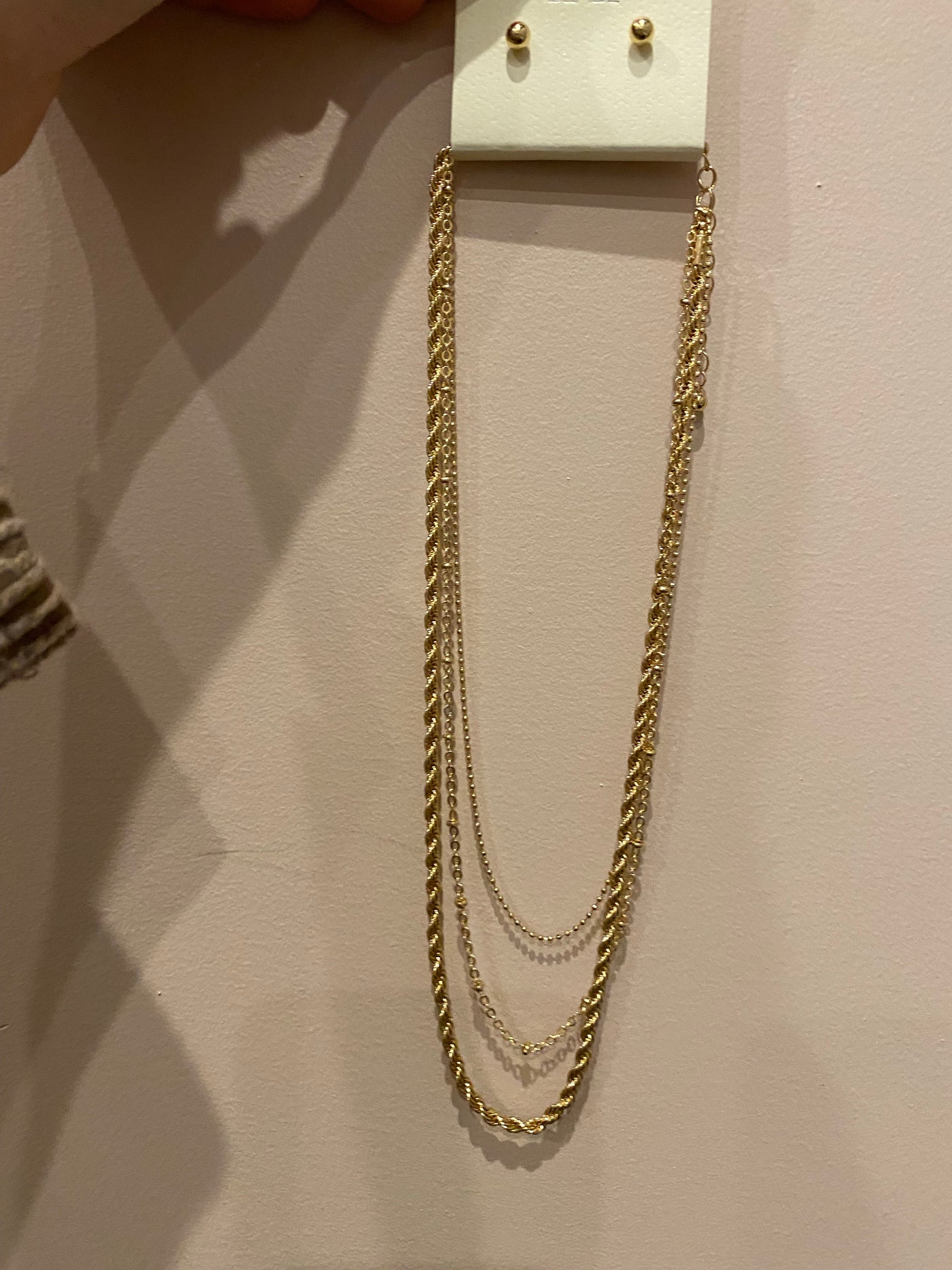 3 Layer Rope Chain Necklace